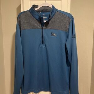 Adidas Men's Blue and Gray Performance Jacket
